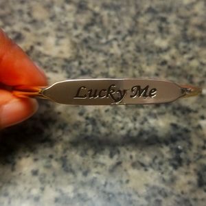 Gold "Lucky Me" Cuff